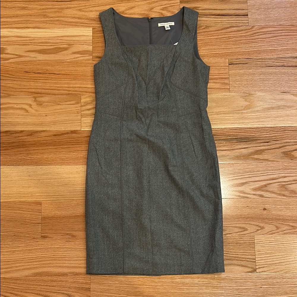 Banana Republic Gray Wool Sleeveless Dress Sz 10 NWT